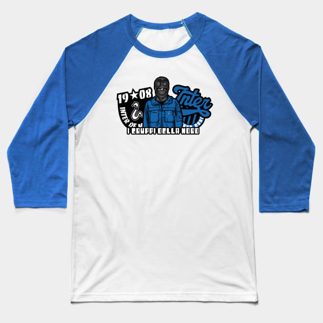 curva nord inter Baseball T-Shirt by lounesartdessin